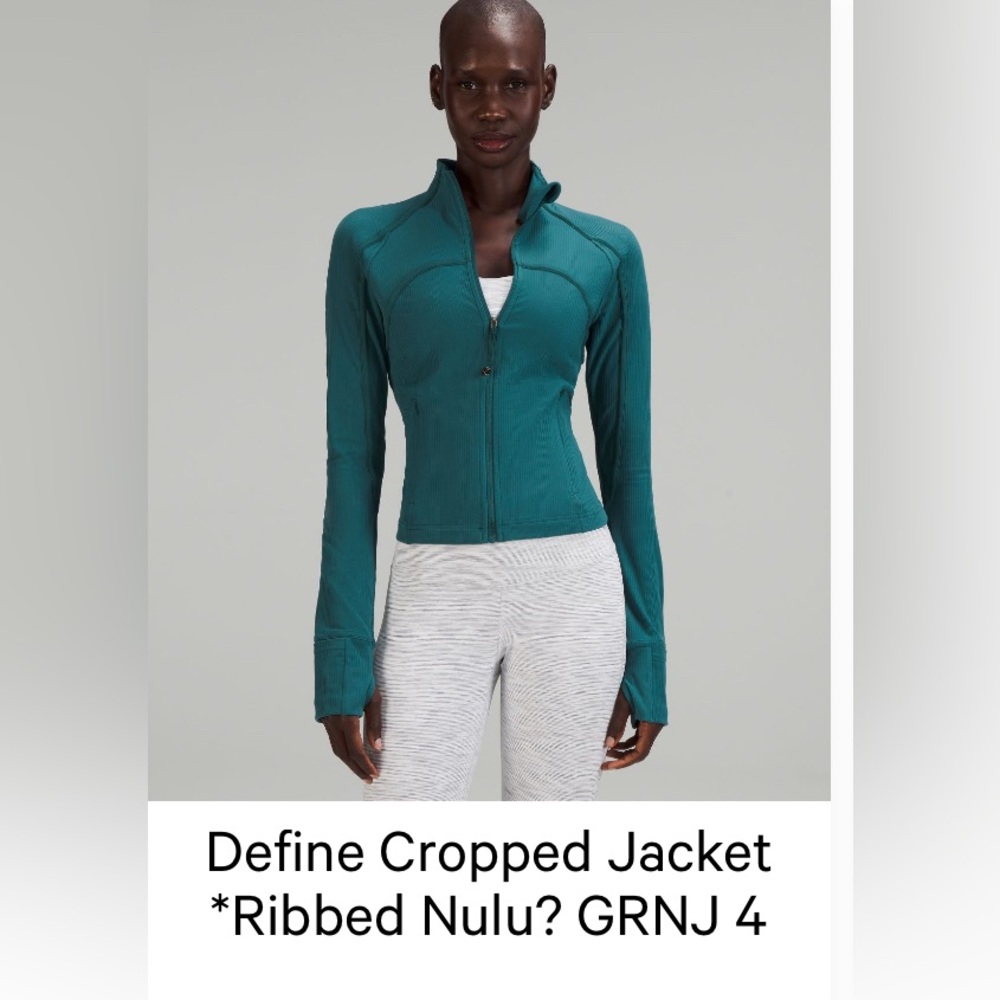 Lulu lemon define cropped jacket